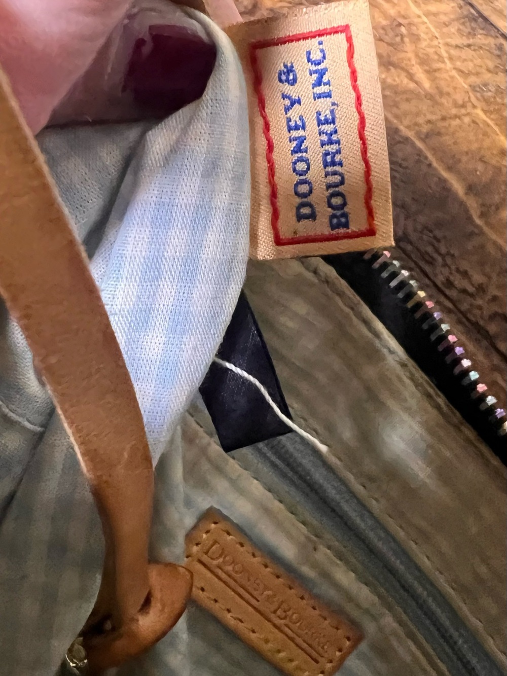 Dooney & Bourke Black Charm Y2K Lindsay Lohan number one 1 FLAWED - Picture 7 of 13